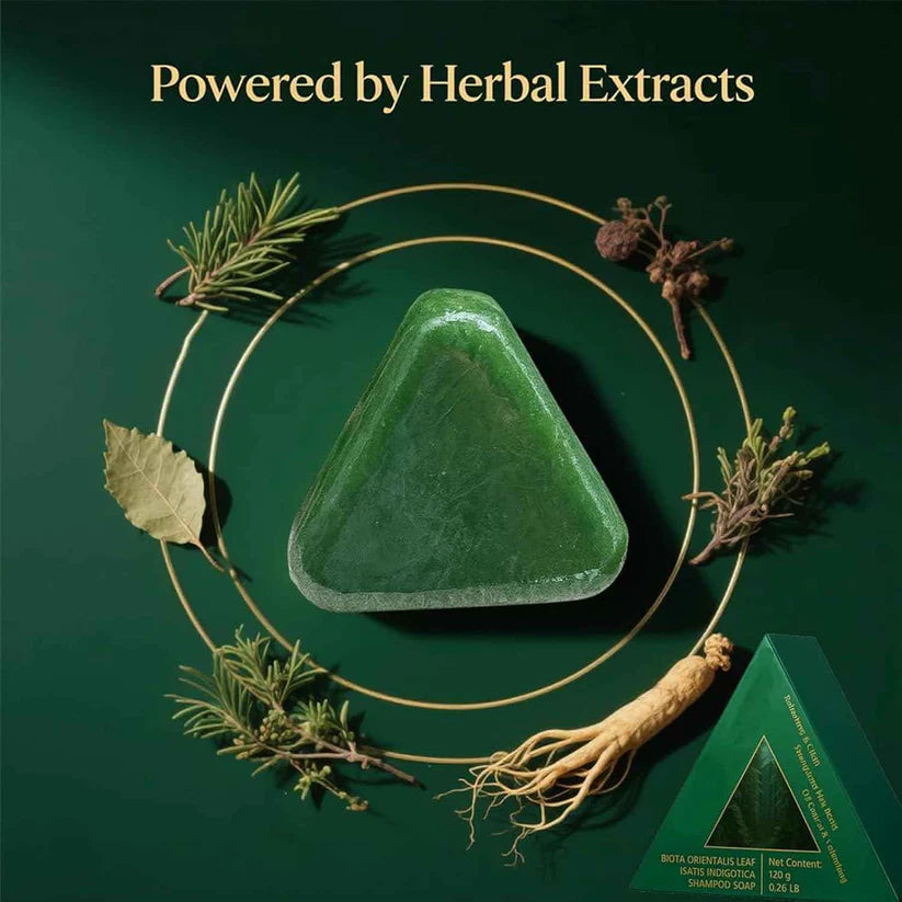 HerbaGlow Solid Shampoo Bar | Natural Hair Growth Shampoo Bar